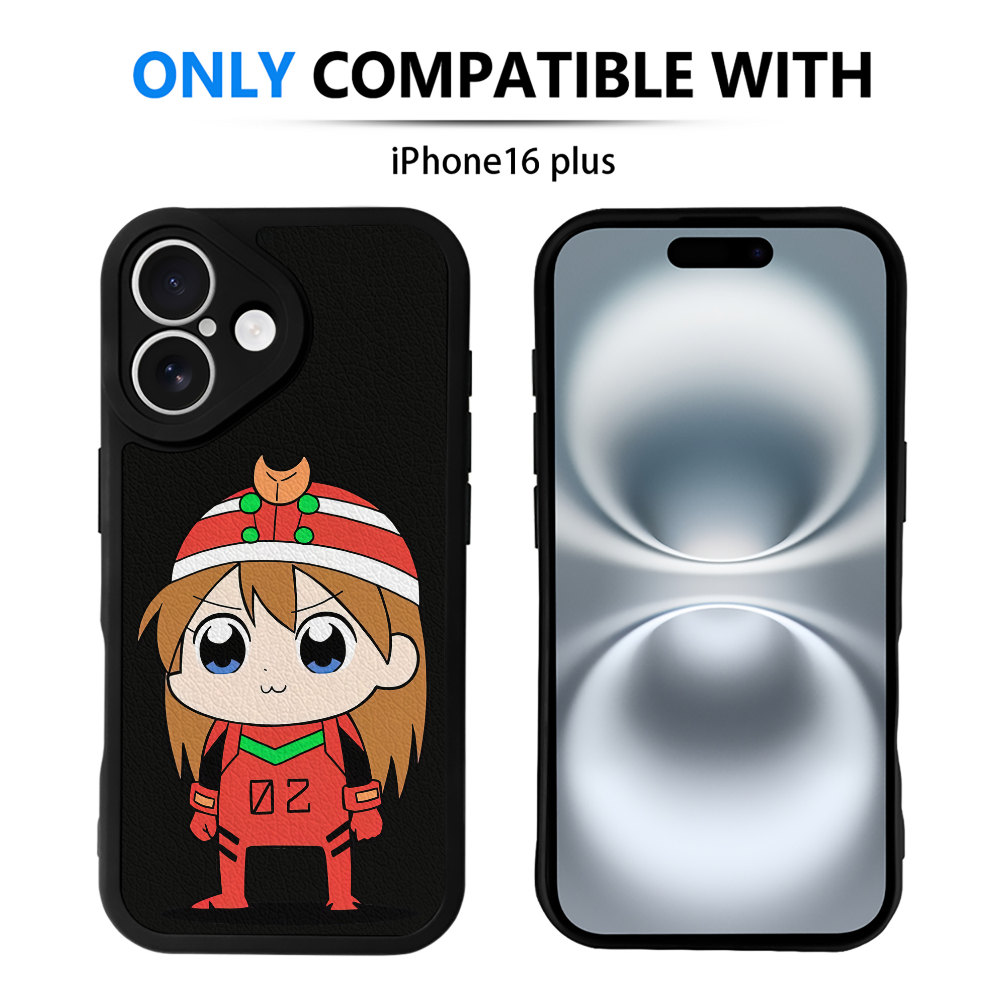 （画像用） EVA 新世紀エヴァンゲリオン 【iPhone 16シリーズ対応】シリコンスマホケース（レザー調） 材質：シリコン